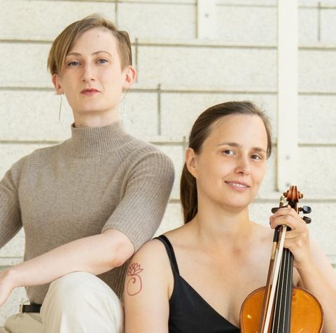 Andrea Christie and Anne Sophie Andersen of Aegira Duo