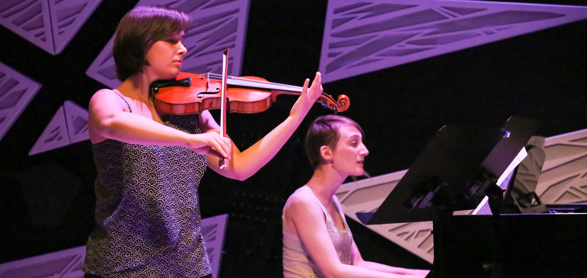 Aegira Duo performing at National Sawdust