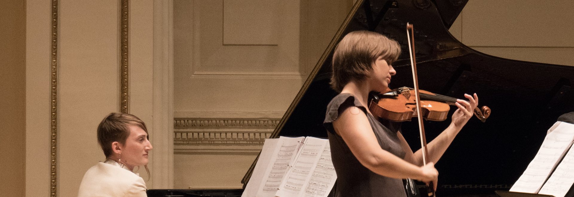 Aegira Duo performing at Carnegie Hall